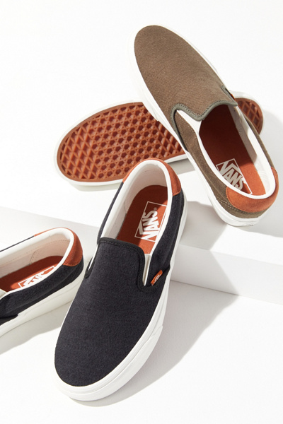 vans flannel slip on