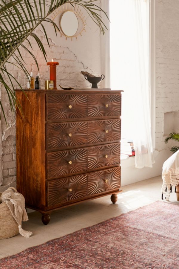 Sunburst 4 Drawer Dresser Urban Outfitters