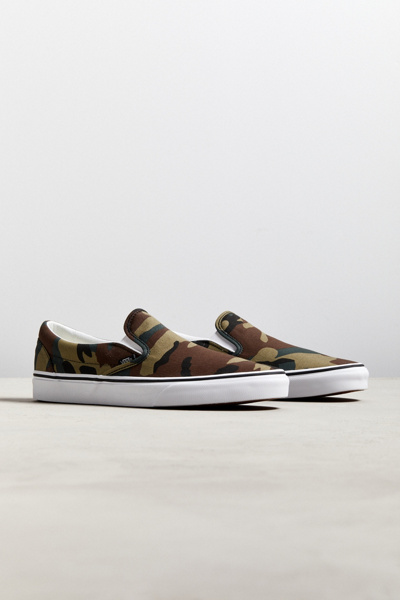 camo slip on vans womens