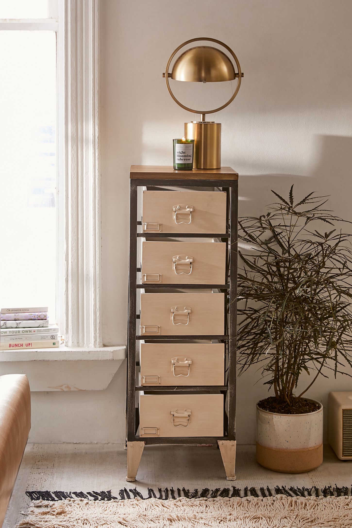 Tall Industrial Storage Console Urban Outfitters