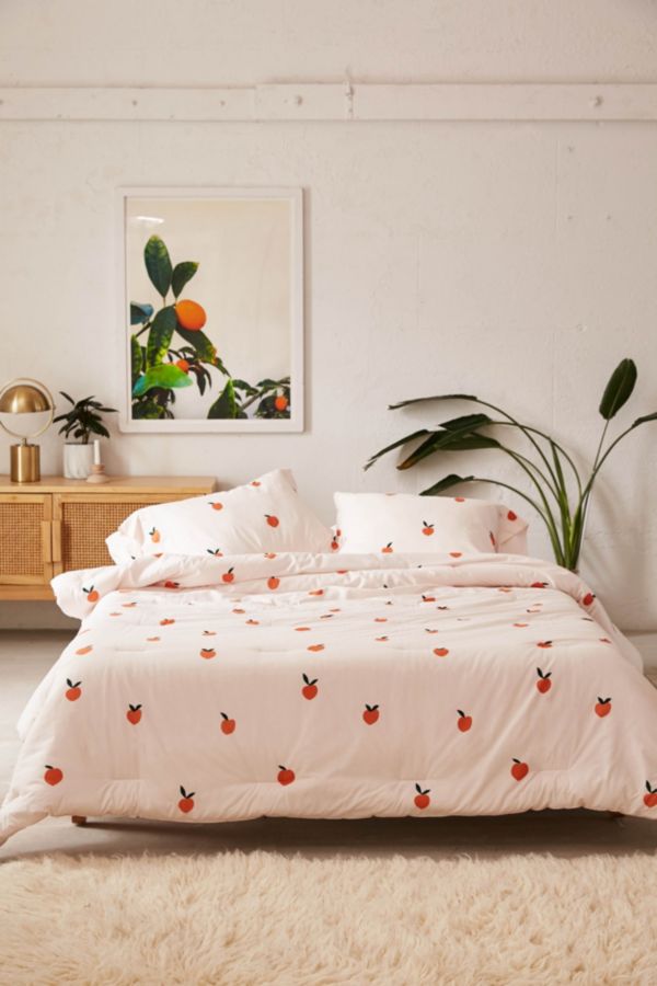 Peaches Comforter Snooze Set Urban Outfitters Canada