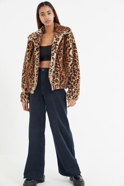 urban outfitters leopard jacket