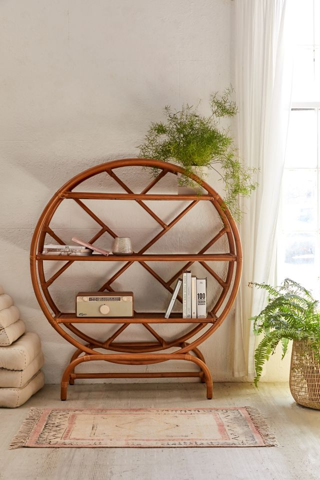 Wren Rattan Bookshelf Urban Outfitters