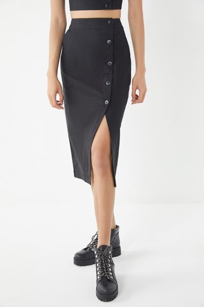 UO Amanda Button-Down Midi Skirt | Urban Outfitters