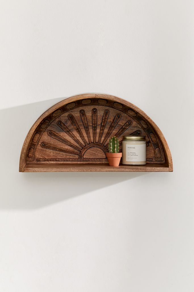 Sunset Wooden Wall Shelf Urban Outfitters