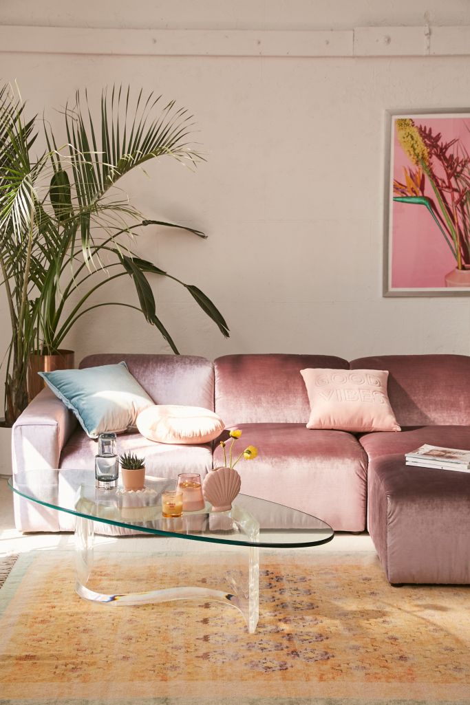 Modular Velvet Sofa Urban Outfitters