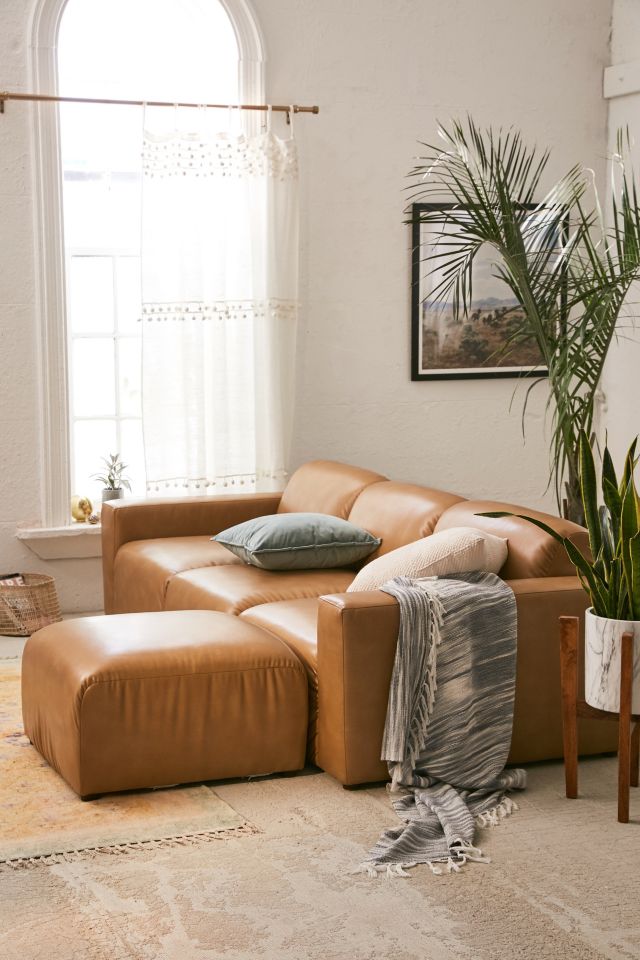 Modular Recycled Leather Sofa | Urban Outfitters