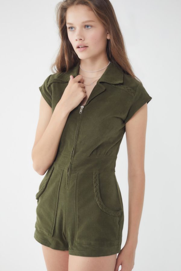 Show Me Your Mumu Outlaw Corduroy Romper | Urban Outfitters