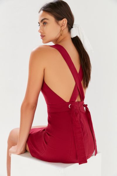 urban outfitters red mini dress