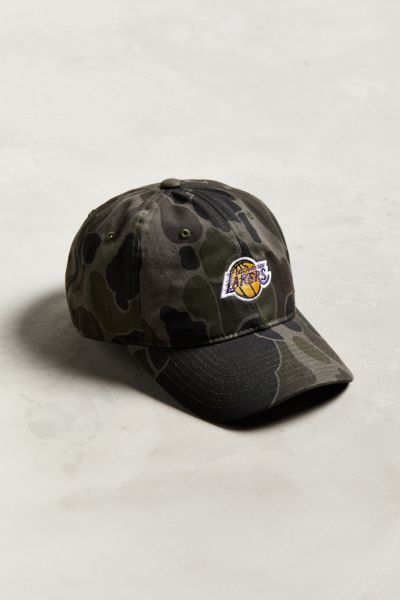 camo lakers hat