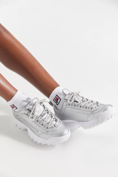 metallic fila sneakers