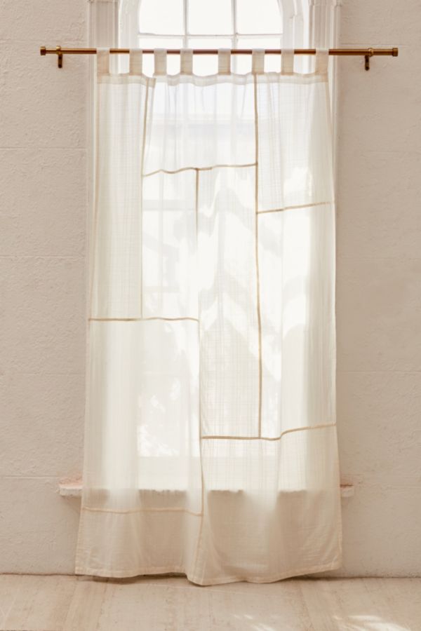 Chloe Patchwork Gauze Curtain Urban Outfitters