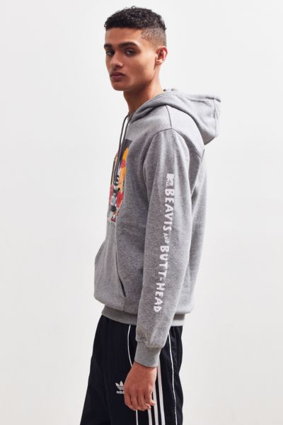adidas x beavis and butthead grey hoodie