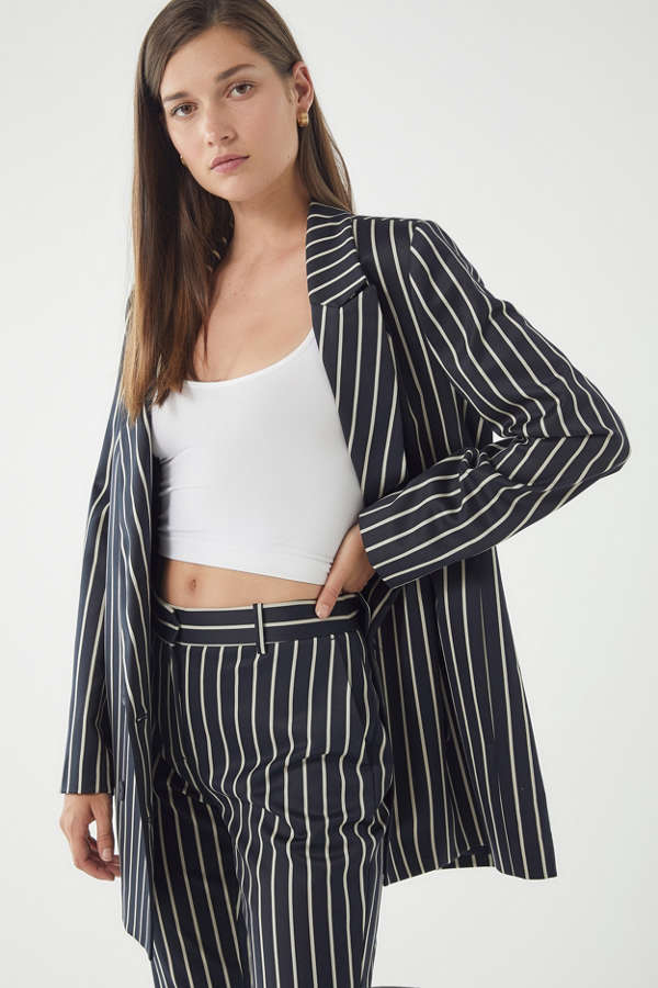 Just Female Laurent Pinstripe Blazer | Urban Outfitters