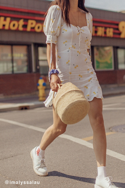 For Love Lemons Ashland Lace Up Cherry Dress Urban Outfitters