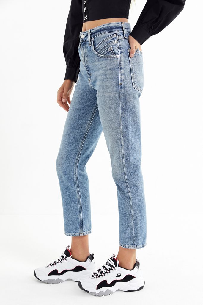 AGOLDE Palmer HighWaisted Cropped Jean Temptation Urban Outfitters