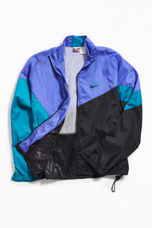 Vintage Nike Purple + Teal Windbreaker Jacket Urban Outfitters Canada