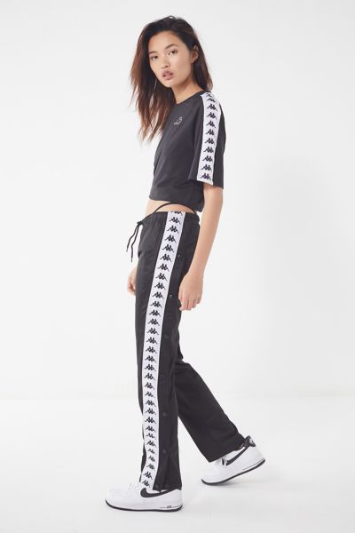 kappa tear away track pants