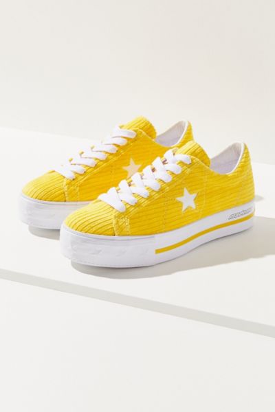 converse corduroy yellow