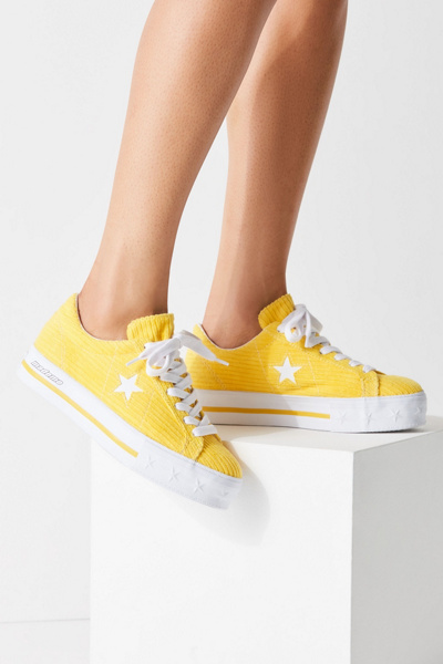 yellow corduroy converse