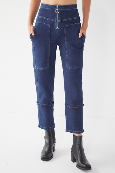 urban outfitters contrast stitch jeans