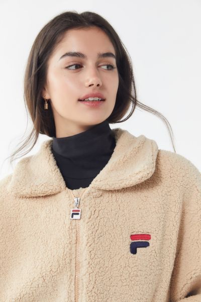 urban outfitters fila teddy jacket