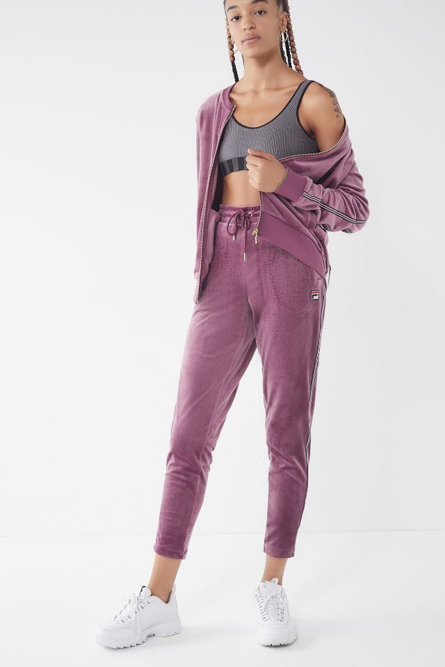 fila velour pants