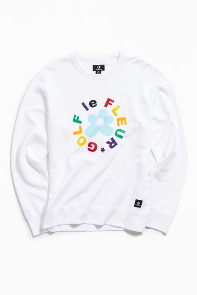 golf le fleur logo essential crewneck black