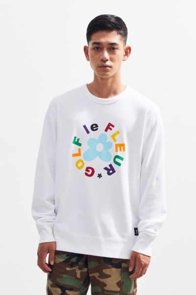 golf le fleur logo essential crewneck black