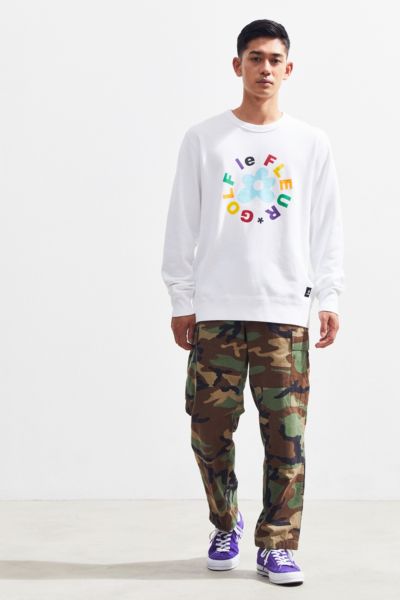 golf le fleur logo essential crewneck black