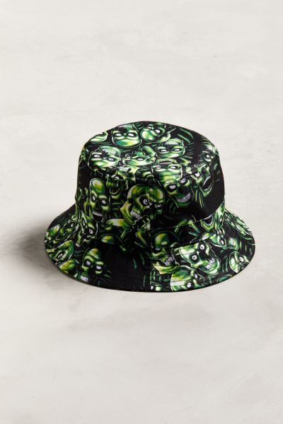 skull pile bucket hat