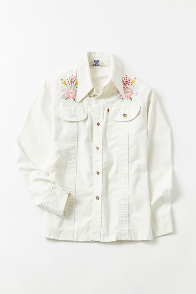 levi denim button down shirt