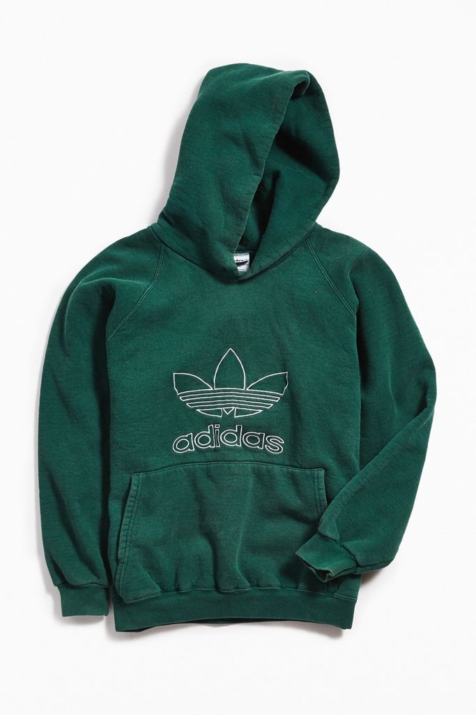 Vintage adidas Green Hoodie Sweatshirt Urban Outfitters Canada