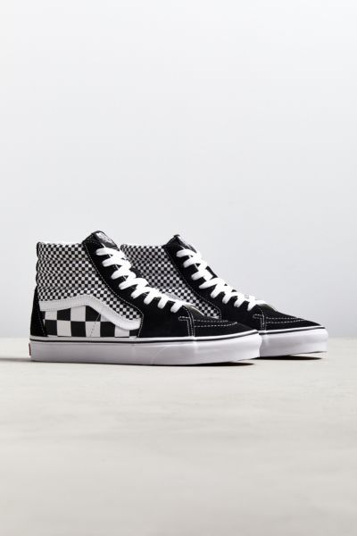 vans sk8 hi mix checker