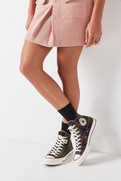 converse chuck 70 plaid high top