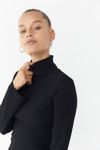 Side Party Gigi Textured Turtleneck Sweater Dress | Urban Outfitters