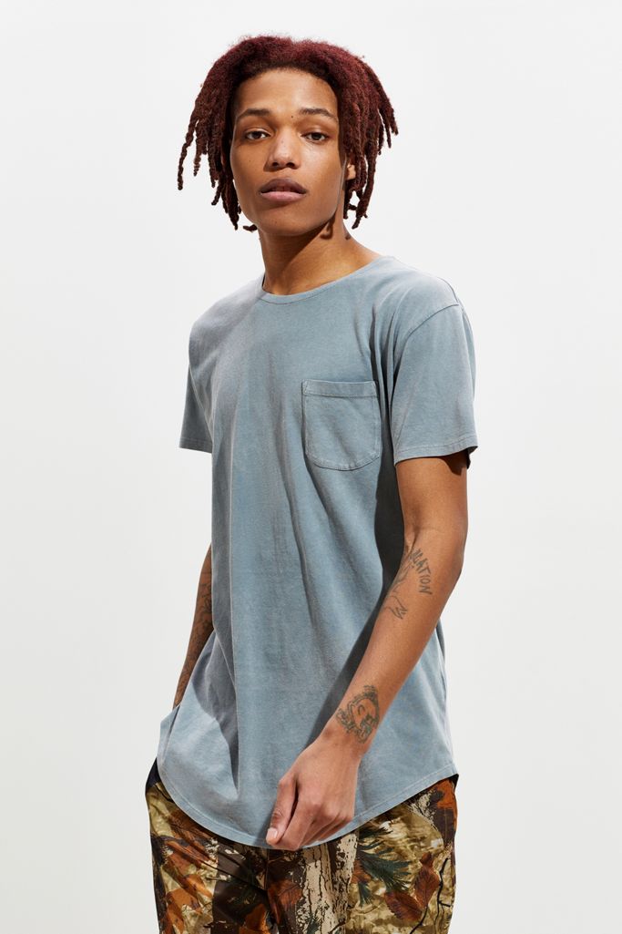 uo scoop neck curved hem tee