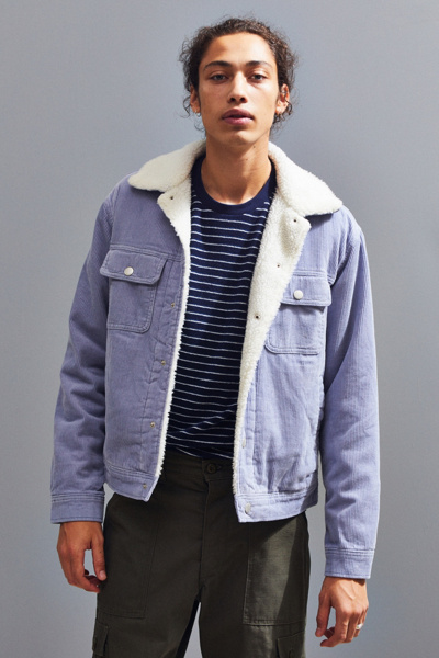 bdg sherpa corduroy trucker jacket
