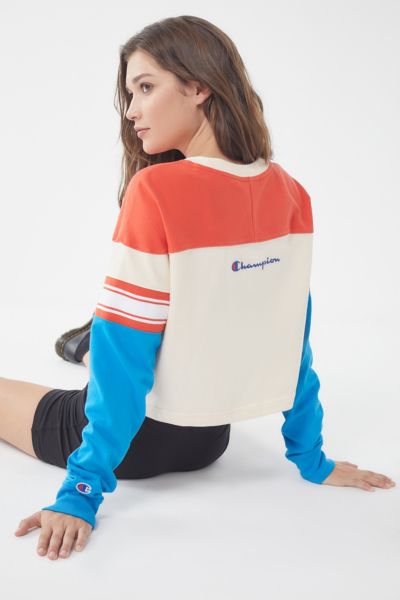 champion & uo colorblock long sleeve tee