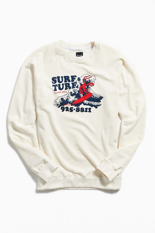 Pleasant Surf N Turf CrewNeck Sweatshirt Urban Outfitters
