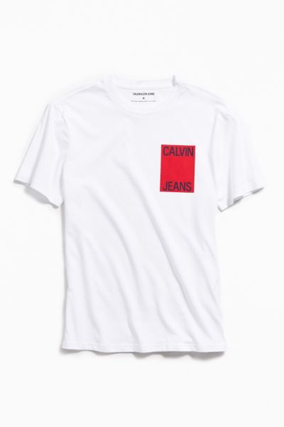 Calvin Klein Stacked Logo Tee | Urban Outfitters
