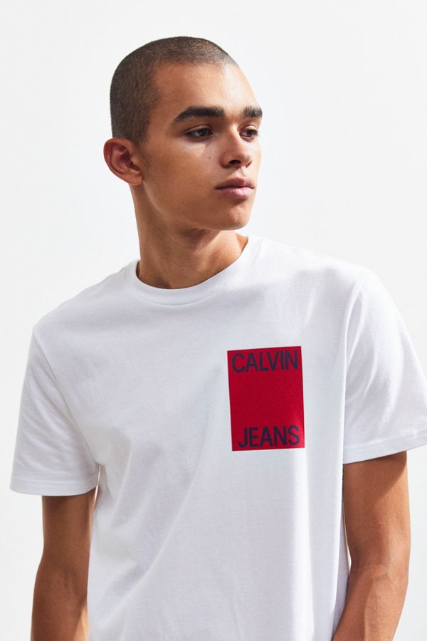 Calvin Klein Stacked Logo Tee | Urban Outfitters
