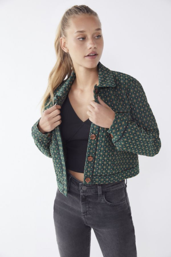 UO Peggy Jacquard Jacket | Urban Outfitters