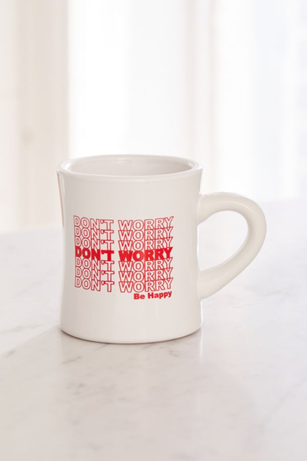 Don’t Worry, Be Happy Diner Mug | Urban Outfitters