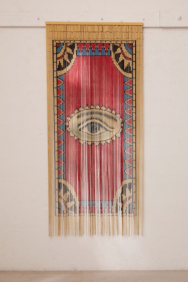 Rideau perlé en bambou œil Urban Outfitters Canada