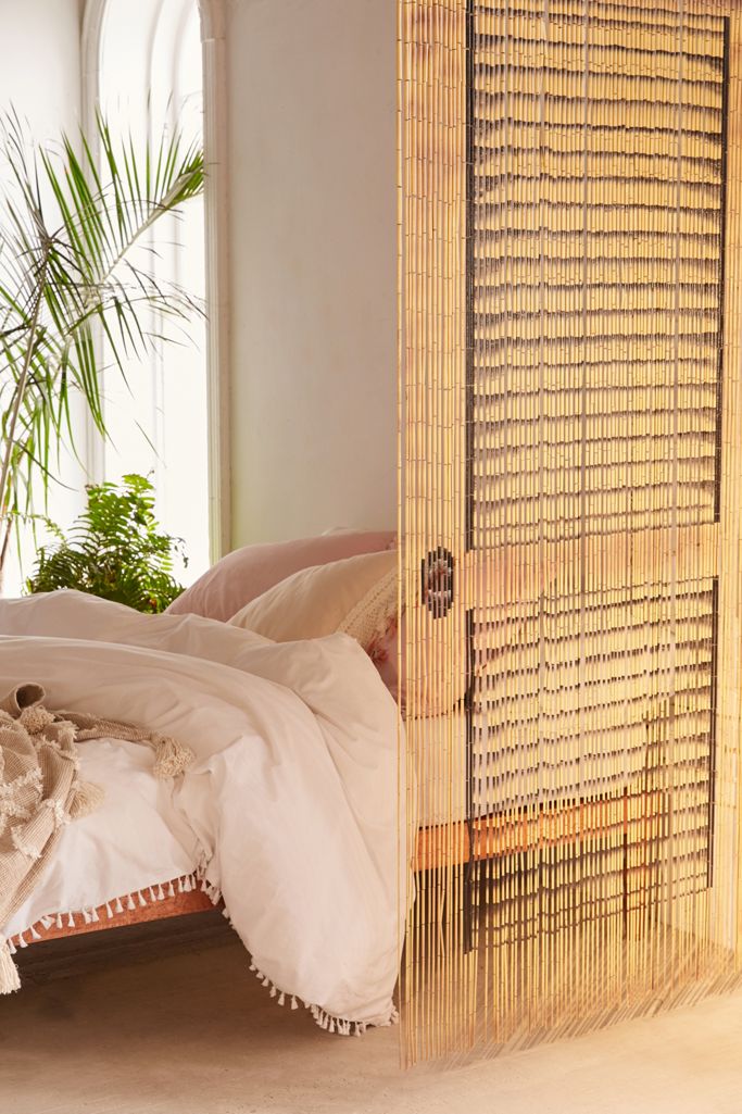Door Bamboo Beaded Curtain | Urban Outfitters