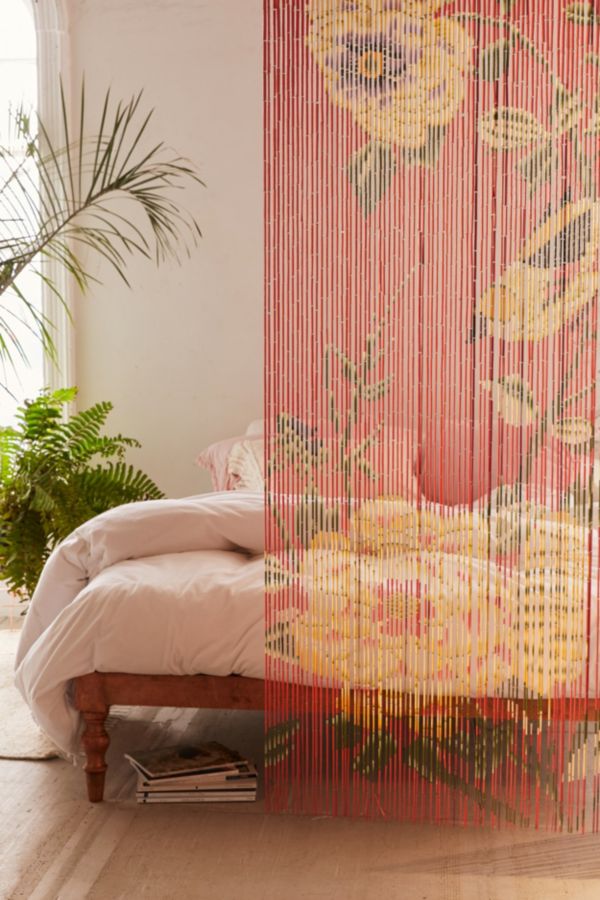 Floral Bamboo Beaded Curtain Urban Outfitters Canada