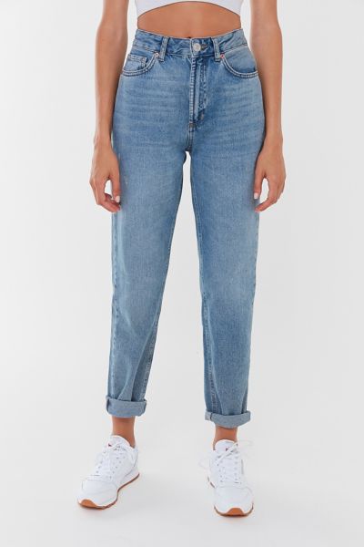 high waisted mom jeans cheap