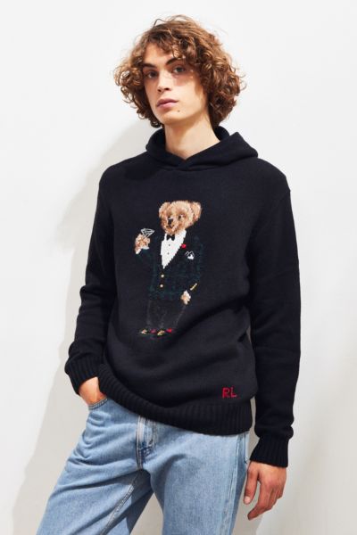 polo bear hooded sweater