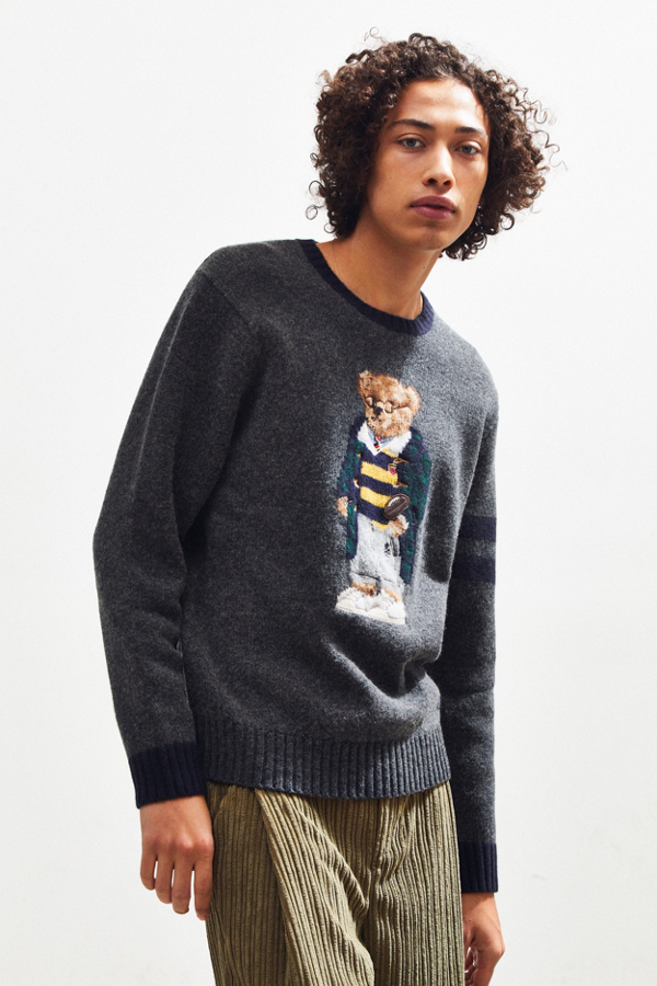 Polo Ralph Lauren University Bear Crew-Neck Sweater | Urban Outfitters